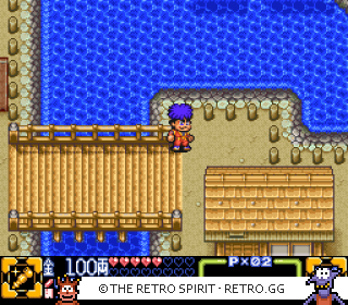 Game screenshot of Ganbare Goemon 3: Shishijūrokubē no Karakuri Manji Gatame