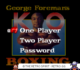 Game screenshot of George Foreman's KO Boxing