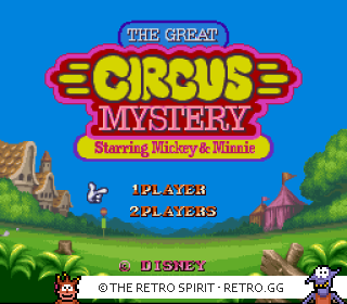 Game screenshot of The Great Circus Mystery Starring Mickey & Minnie