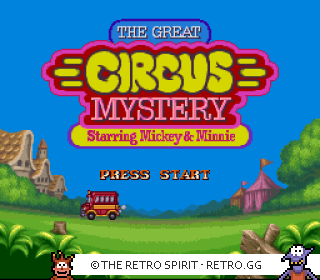 Game screenshot of The Great Circus Mystery Starring Mickey & Minnie