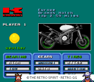 Game screenshot of Kawasaki Superbike Challenge