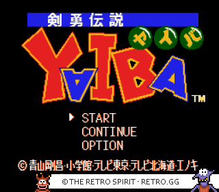 Game screenshot of Kenyuu Densetsu Yaiba