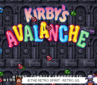 Game screenshot of Kirby's Avalanche