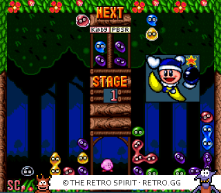 Game screenshot of Kirby's Avalanche