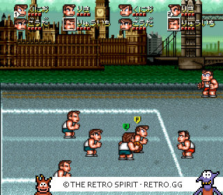 Game screenshot of Kunio-kun no Dodge Ball: Zenin Shuugou! Tournament Special