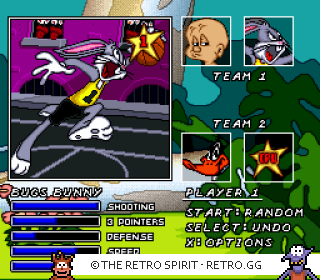 Game screenshot of Looney Tunes B-Ball