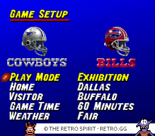 Game screenshot of Madden NFL '95