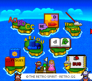 Game screenshot of Mario's Early Years! Fun with Letters