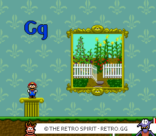 Game screenshot of Mario's Early Years! Fun with Letters