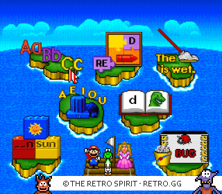 Game screenshot of Mario's Early Years! Fun with Letters