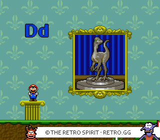 Game screenshot of Mario's Early Years! Fun with Letters