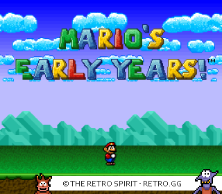 Game screenshot of Mario's Early Years! Fun with Letters