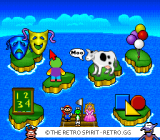 Game screenshot of Mario's Early Years! Preschool Fun