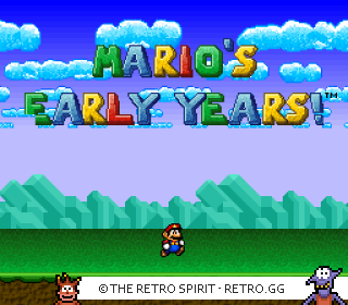 Game screenshot of Mario's Early Years! Preschool Fun