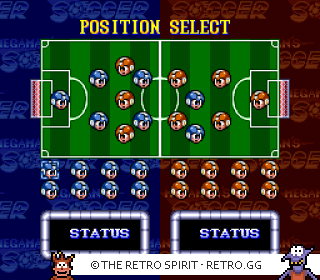 Game screenshot of Mega Man Soccer