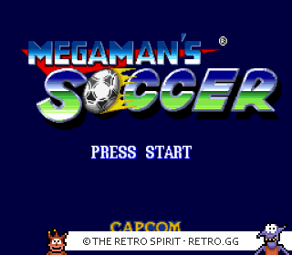 Game screenshot of Mega Man Soccer