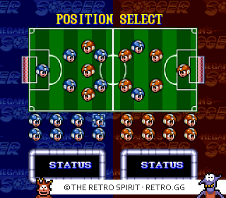 Game screenshot of Mega Man Soccer