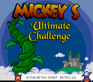 Game screenshot of Mickey's Ultimate Challenge