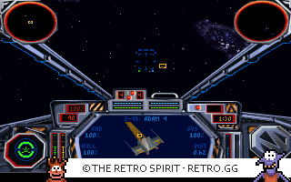 Game screenshot of Star Wars: Tie Fighter