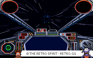 Game screenshot of Star Wars: Tie Fighter