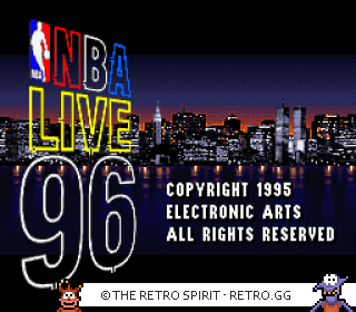 Game screenshot of NBA Live 96