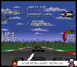 Game screenshot of Newman Haas IndyCar featuring Nigel Mansell