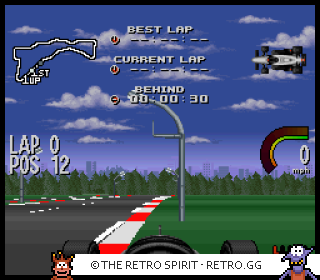 Game screenshot of Newman Haas IndyCar featuring Nigel Mansell