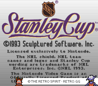 Game screenshot of NHL Stanley Cup