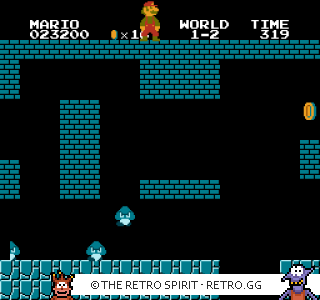 Game screenshot of Super Mario Bros.