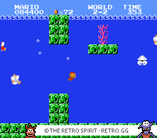 Game screenshot of Super Mario Bros.