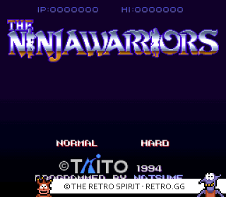 Game screenshot of Ninja Warriors