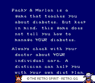 Game screenshot of Packy and Marlon