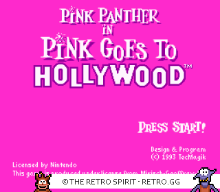 Game screenshot of Pink Goes to Hollywood