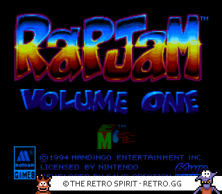 Game screenshot of Rap Jam: Volume One