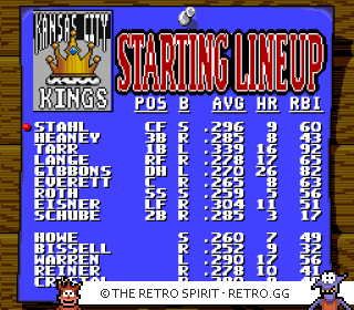 Game screenshot of Roger Clemens' MVP Baseball