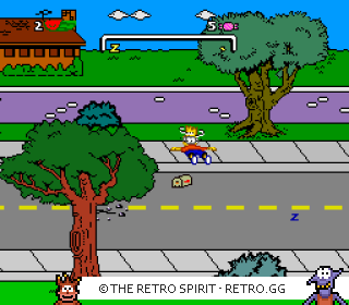 Game screenshot of The Simpsons: Bart's Nightmare