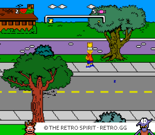 Game screenshot of The Simpsons: Bart's Nightmare