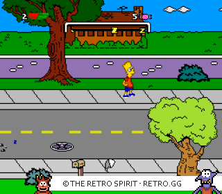 Game screenshot of The Simpsons: Bart's Nightmare