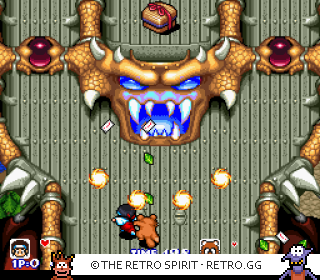 Game screenshot of Pocky & Rocky