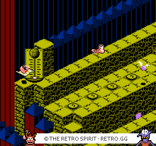 Game screenshot of Snake Rattle 'n' Roll