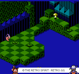 Game screenshot of Snake Rattle 'n' Roll