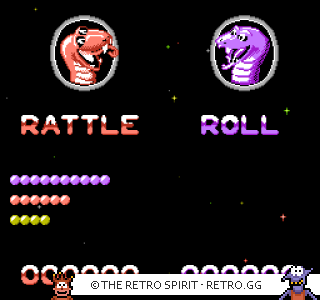 Game screenshot of Snake Rattle 'n' Roll