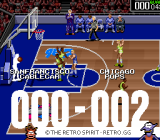 Game screenshot of Super Dunk Star