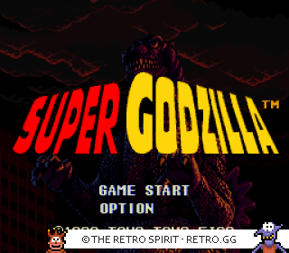 Game screenshot of Super Godzilla