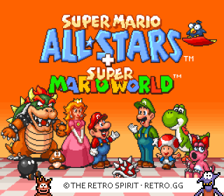 Game screenshot of Super Mario All-Stars + Super Mario World