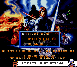 Game screenshot of Super Star Wars: The Empire Strikes Back