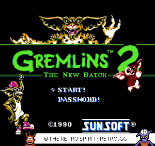 Game screenshot of Gremlins 2: The New Batch