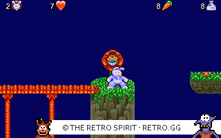 Game screenshot of Quik the Thunder Rabbit