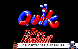 Game screenshot of Quik the Thunder Rabbit