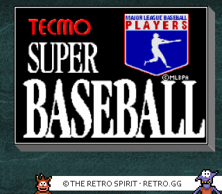 Game screenshot of Tecmo Super Baseball